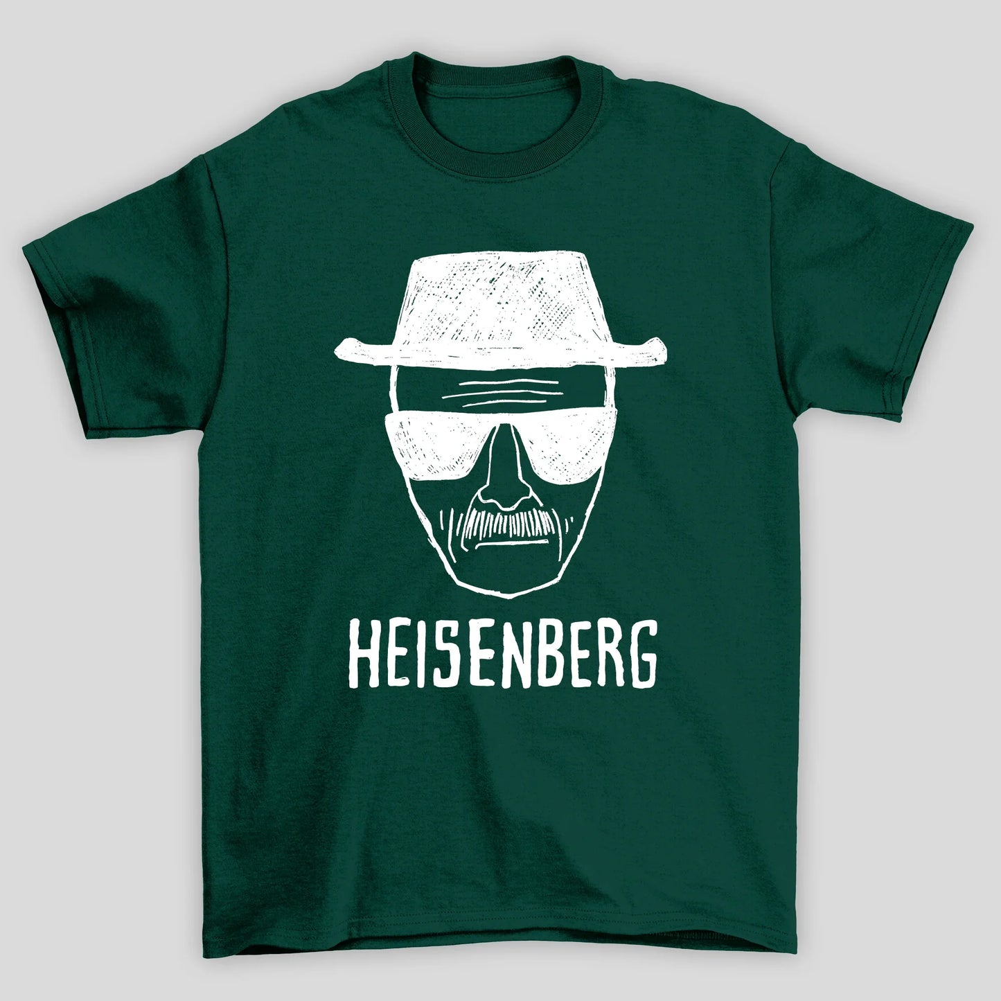 Camiseta Básica Unissex Breaking Bad Heisenberg Desenho Rosto