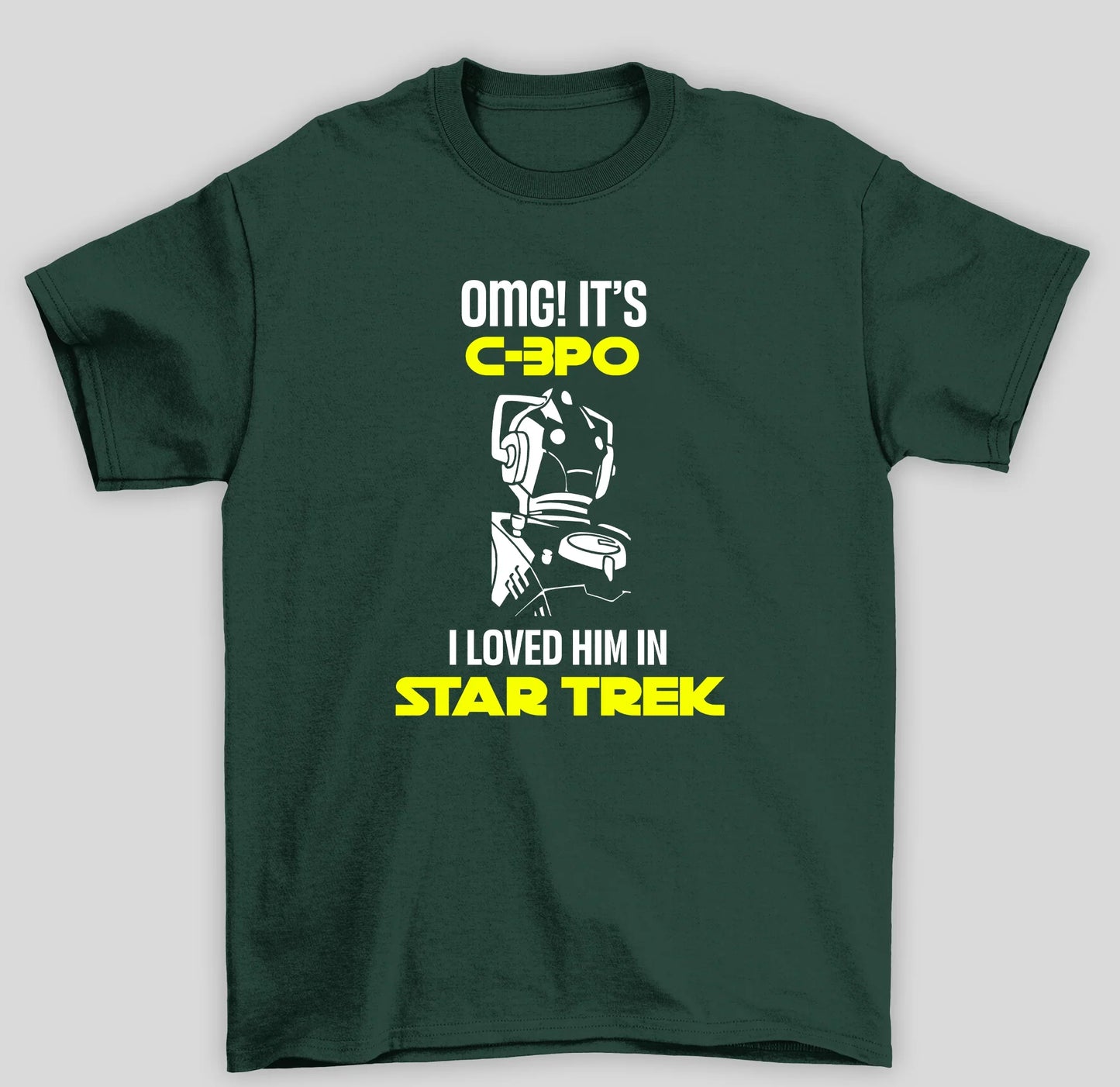 Camiseta Básica Unissex Star Trek C3PO Robo Dr Who