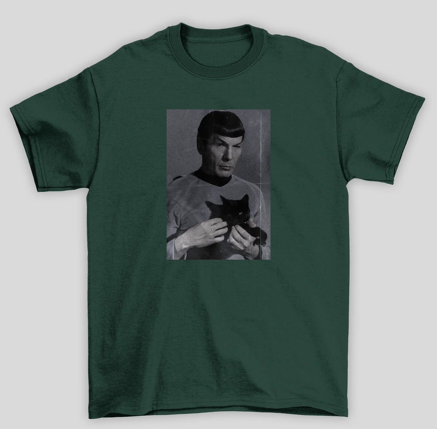 Camiseta Básica Unissex Star Trek Spook Gato