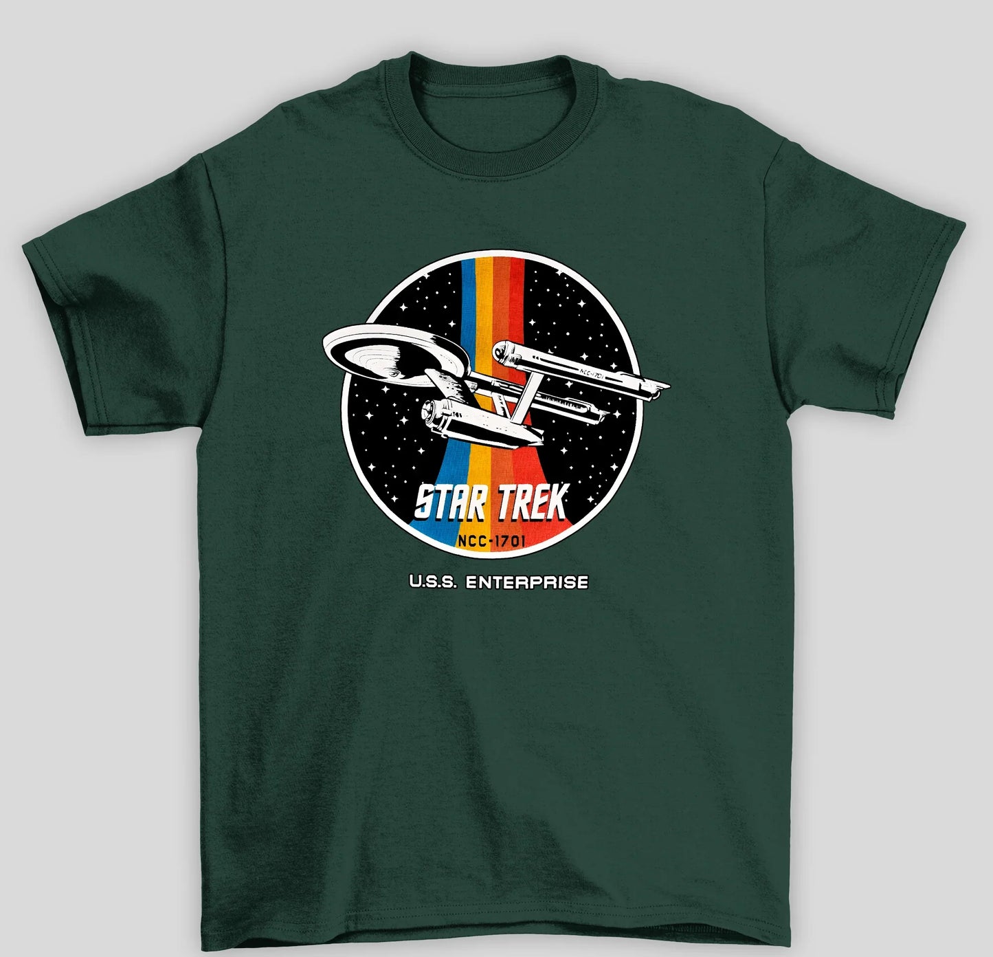 Camiseta Básica Unissex Star Trek Nave NCC-1701