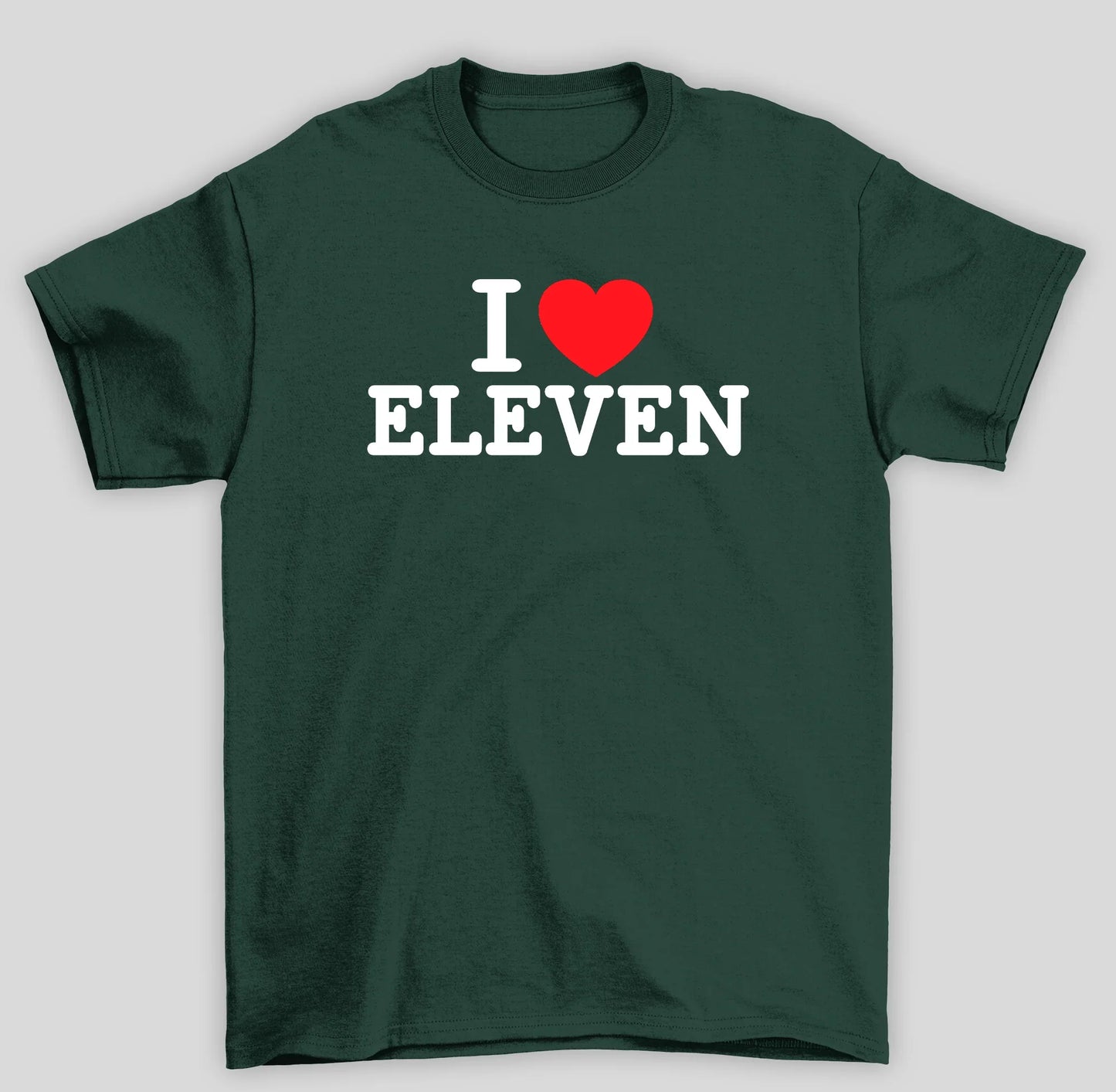 Camiseta Básica Unissex Stranger Things I Love Eleven