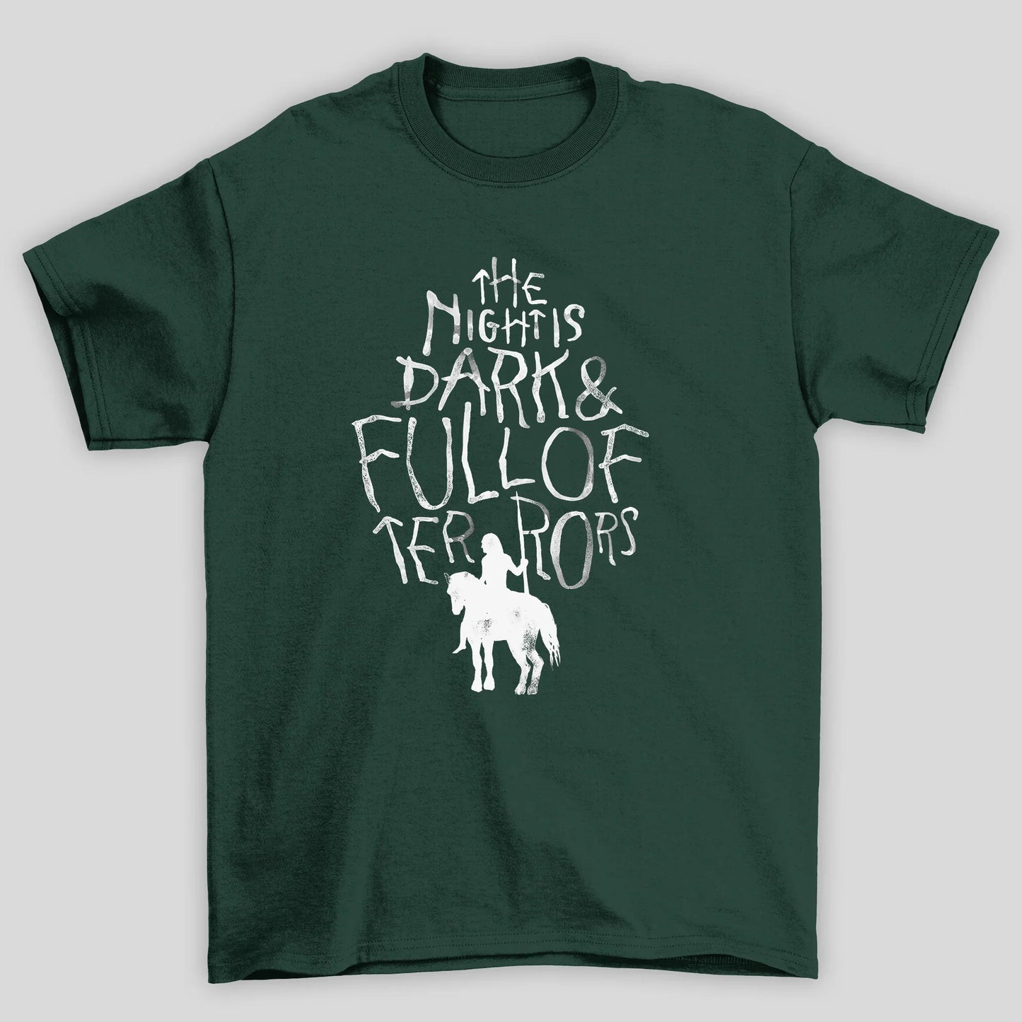 Camiseta Básica Unissex The Nightis Dark Game Of Thrones