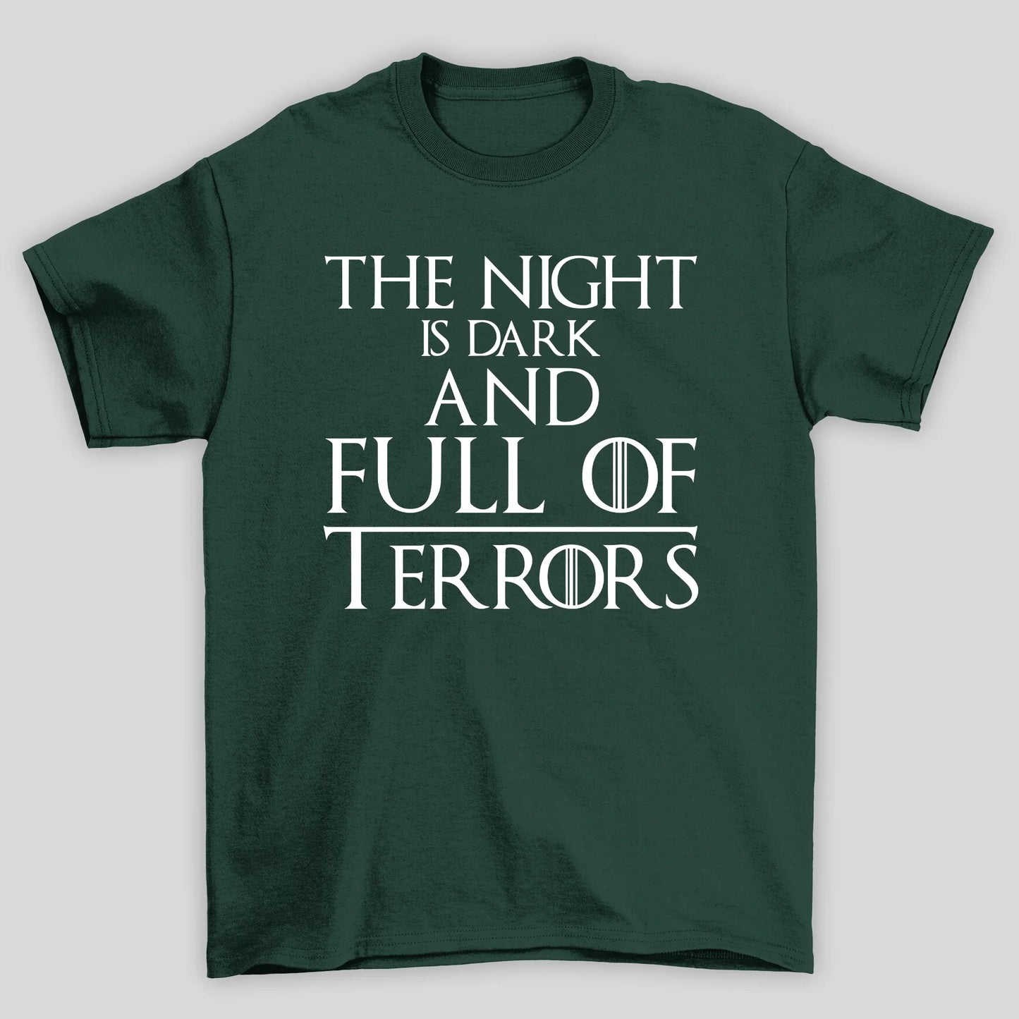 Camiseta Básica Unissex The Night Is Dark Game Of Thrones