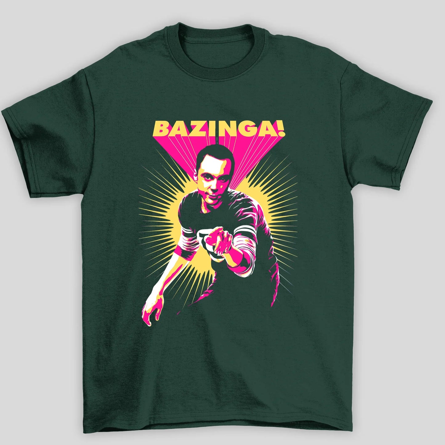 Camiseta Básica Unissex Bazinga Sheldon The Big Bang Theory