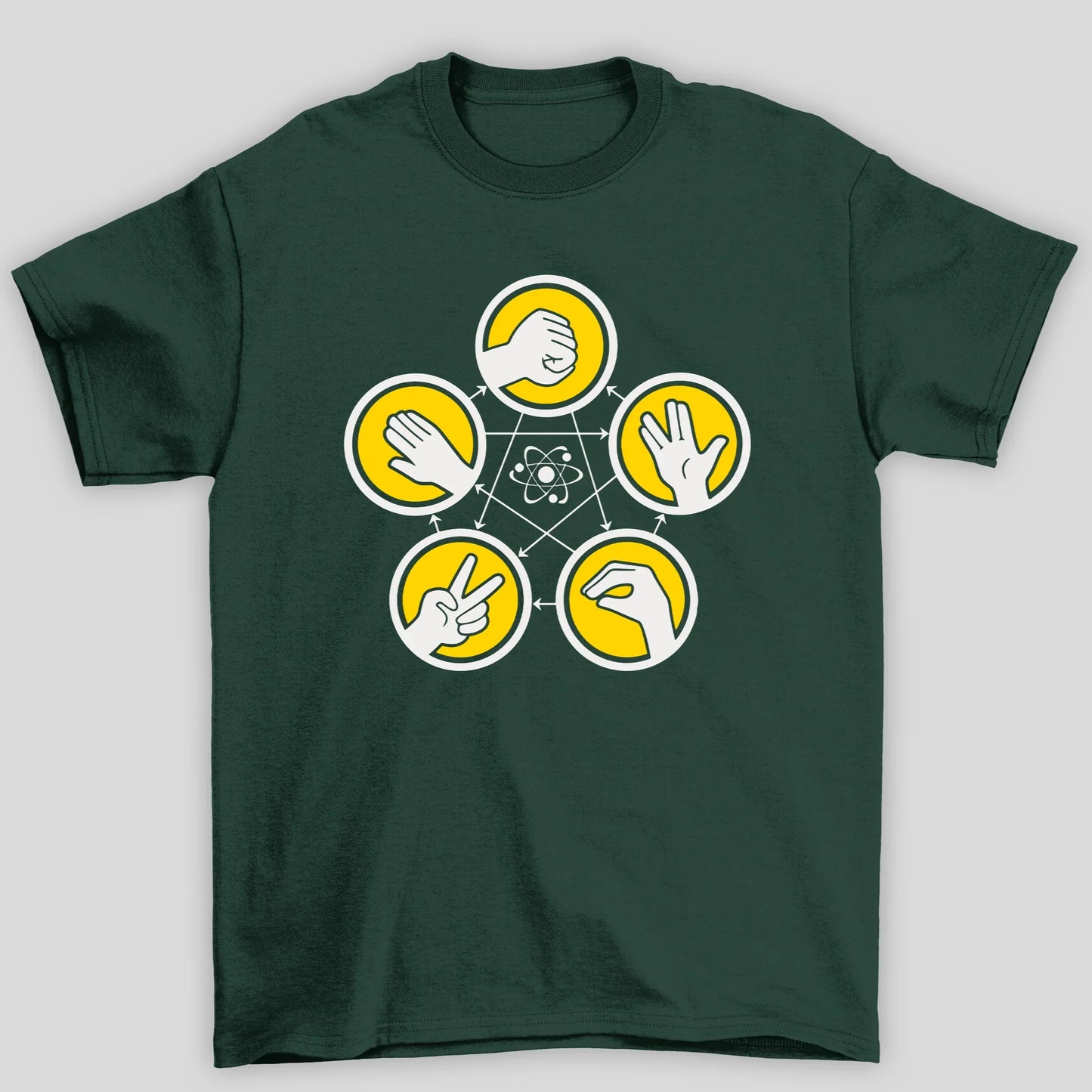 Camiseta Básica Unissex Pedra Papel Tesoura The Big Bang Theory