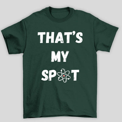Camiseta Básica Unissex Thats My Spot The Big Bang Theory