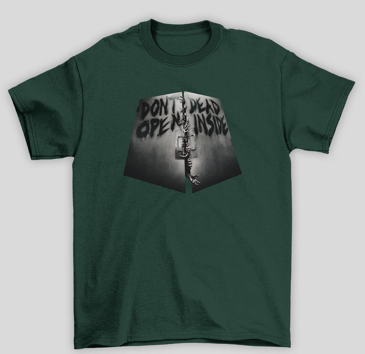 Camiseta Básica Unissex The Walking Dead Don't Open