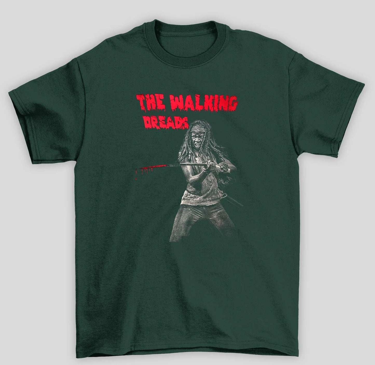 Camiseta Básica Unissex The Walking Dead Michonne