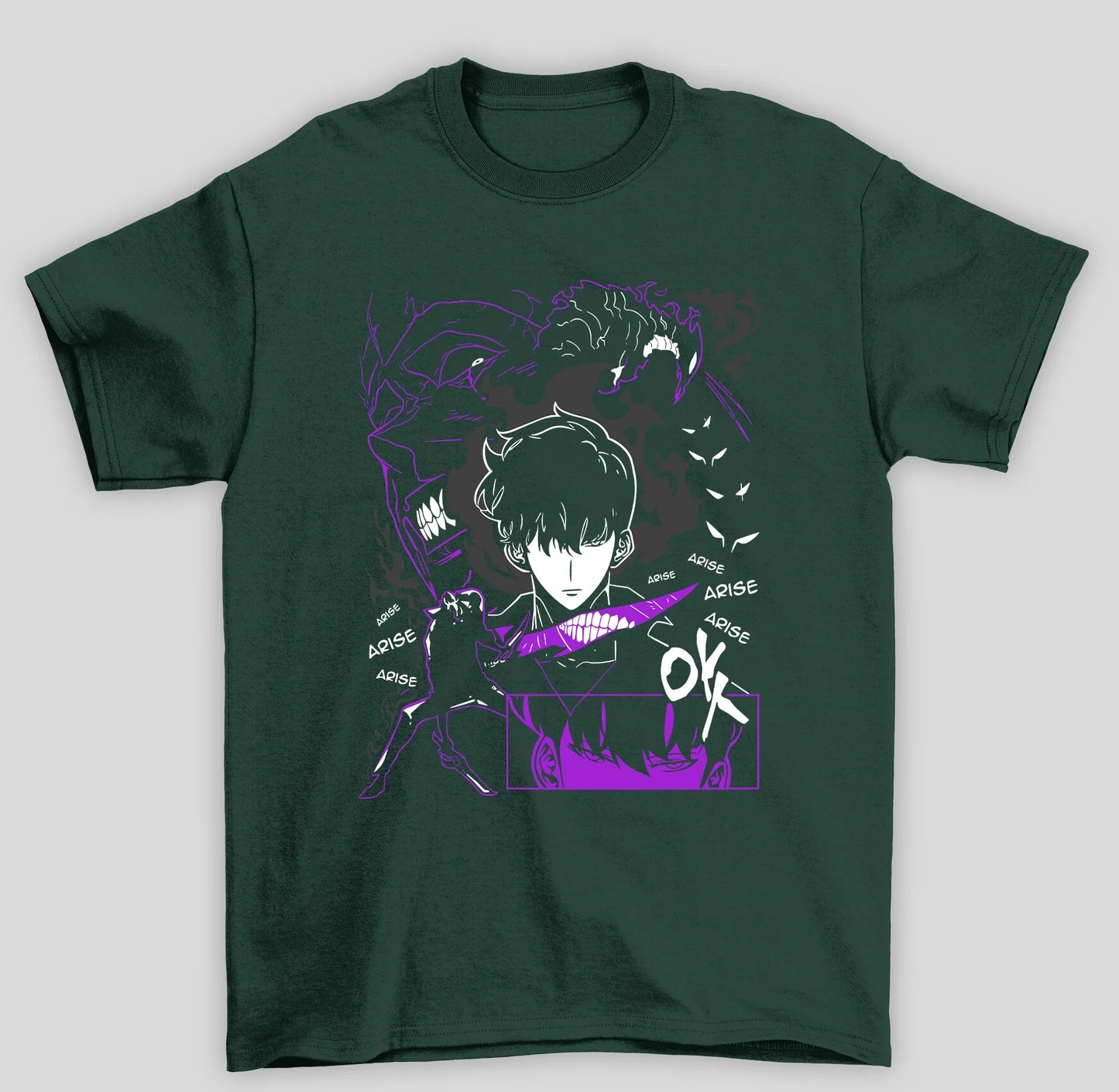 Camiseta Básica Unissex Solo Leveling Sung Ok