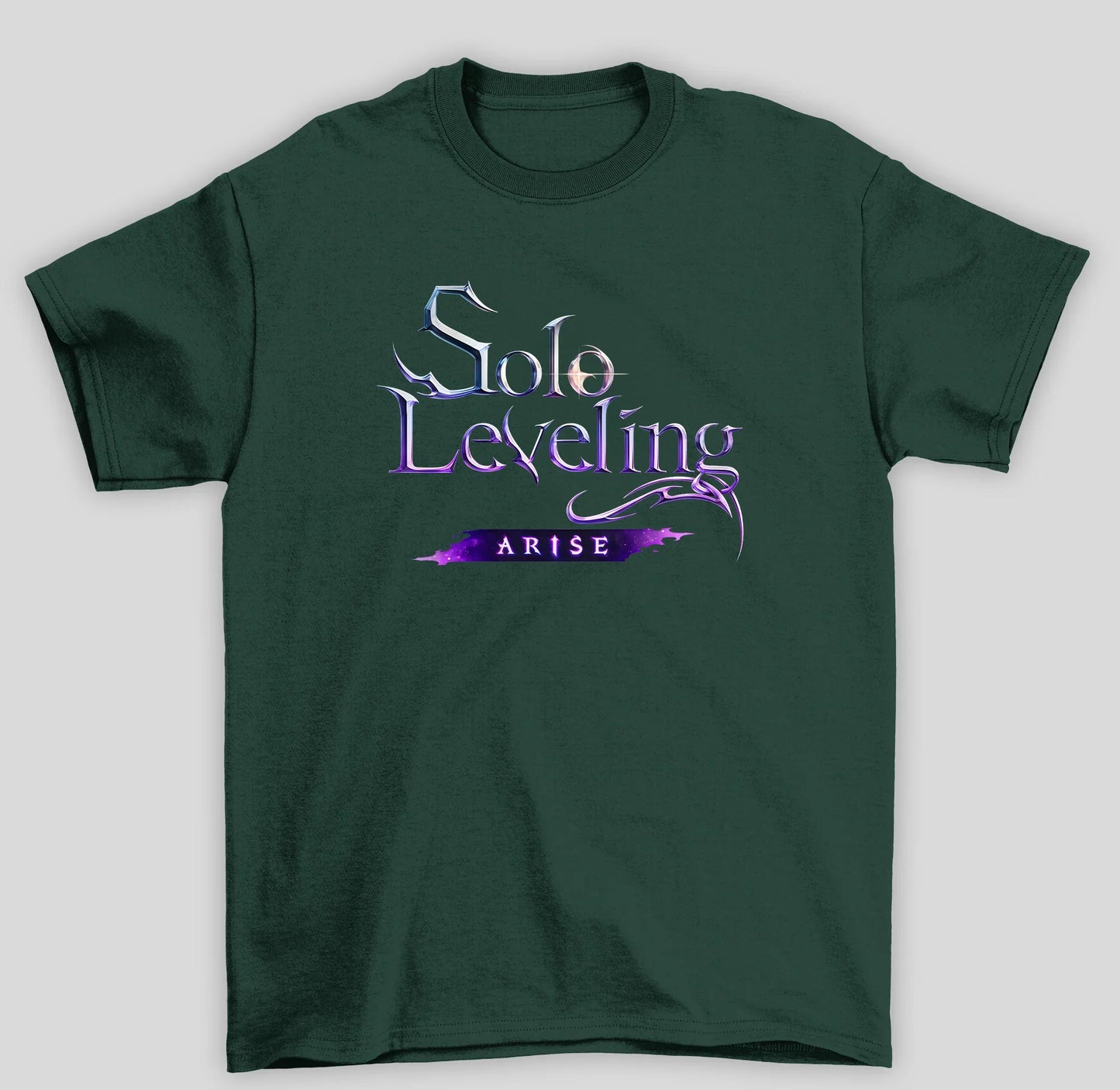 Camiseta Básica Unissex Solo Leveling Arise Logo
