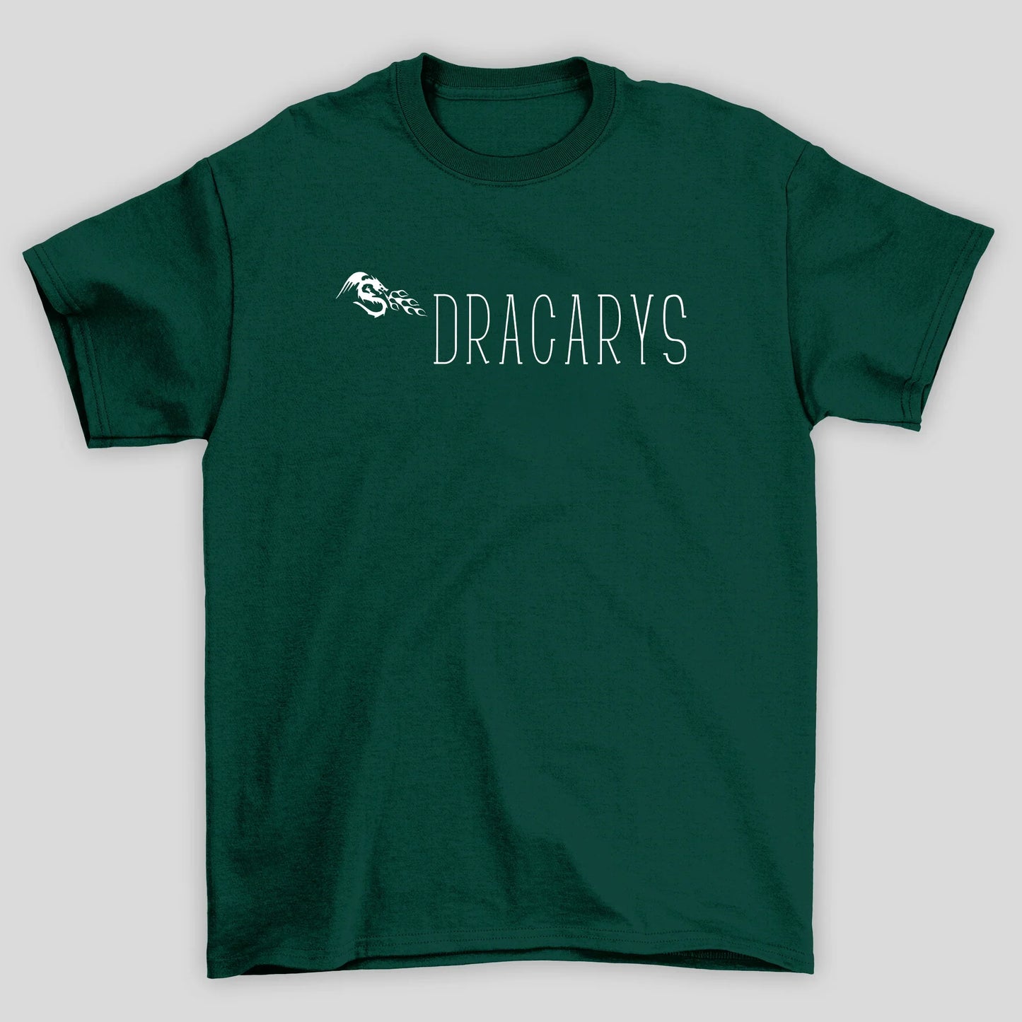 Camiseta Básica Unissex Dracarys Minimalista Game Of Thrones