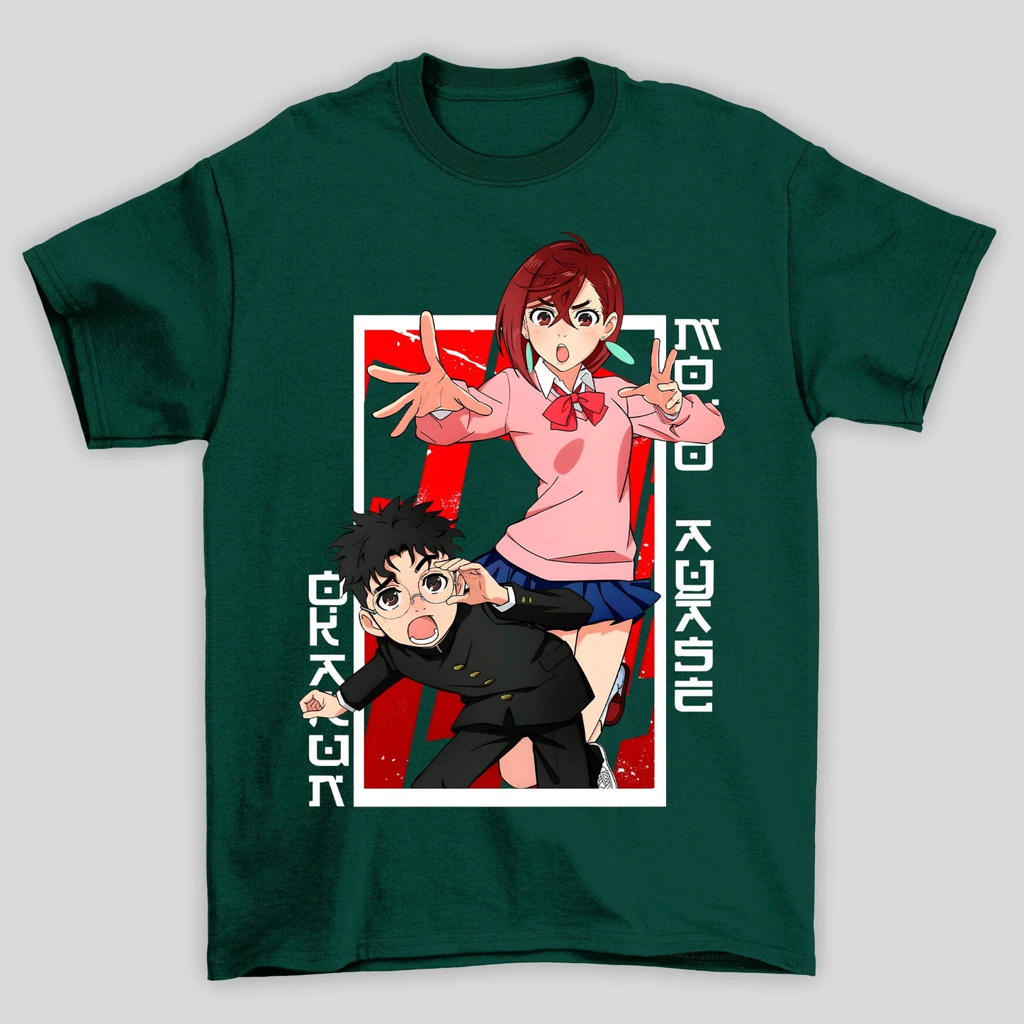 Camiseta Básica Unissex Dandadan Momo Ayase Okarun Kanji