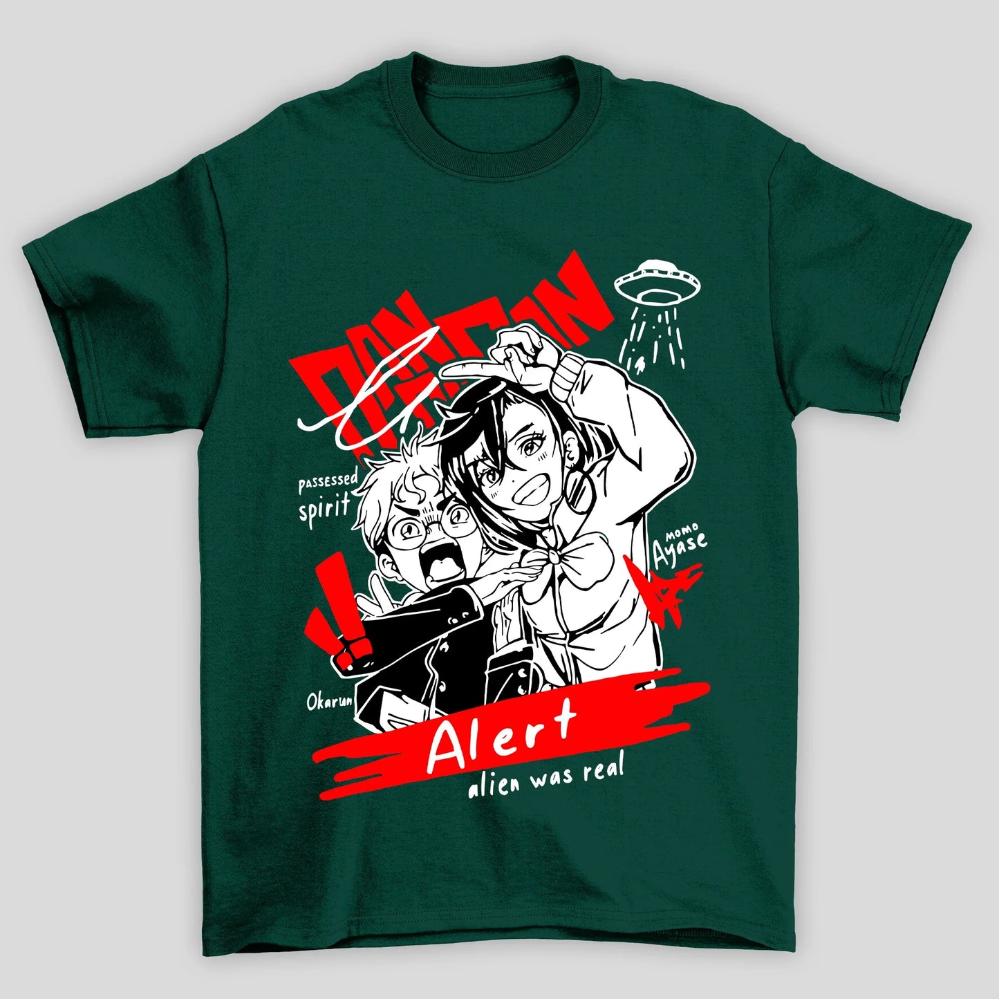 Camiseta Básica Unissex Dandadan Momo Ayase Okarun