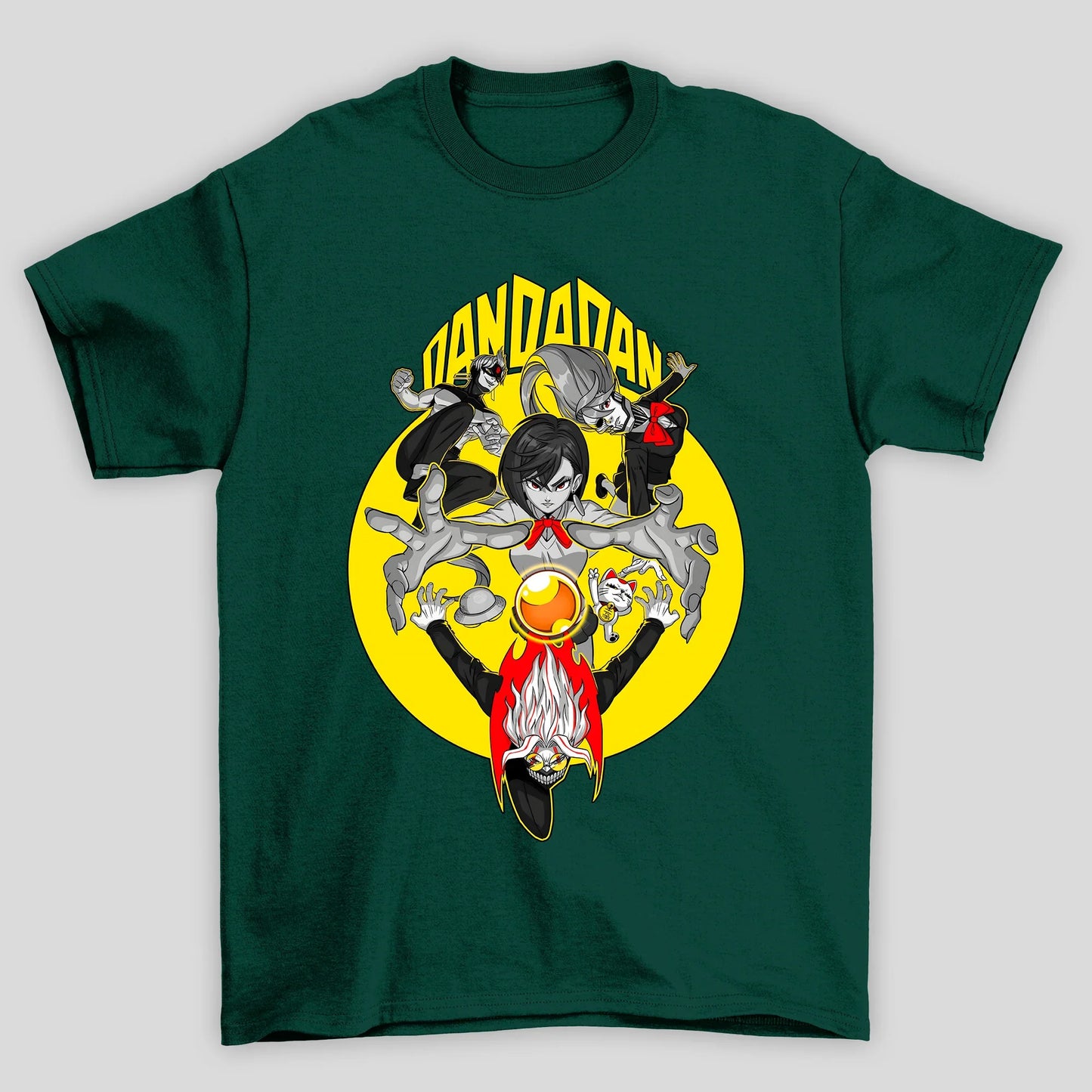 Camiseta Básica Unissex Dandadan Personagens Lua