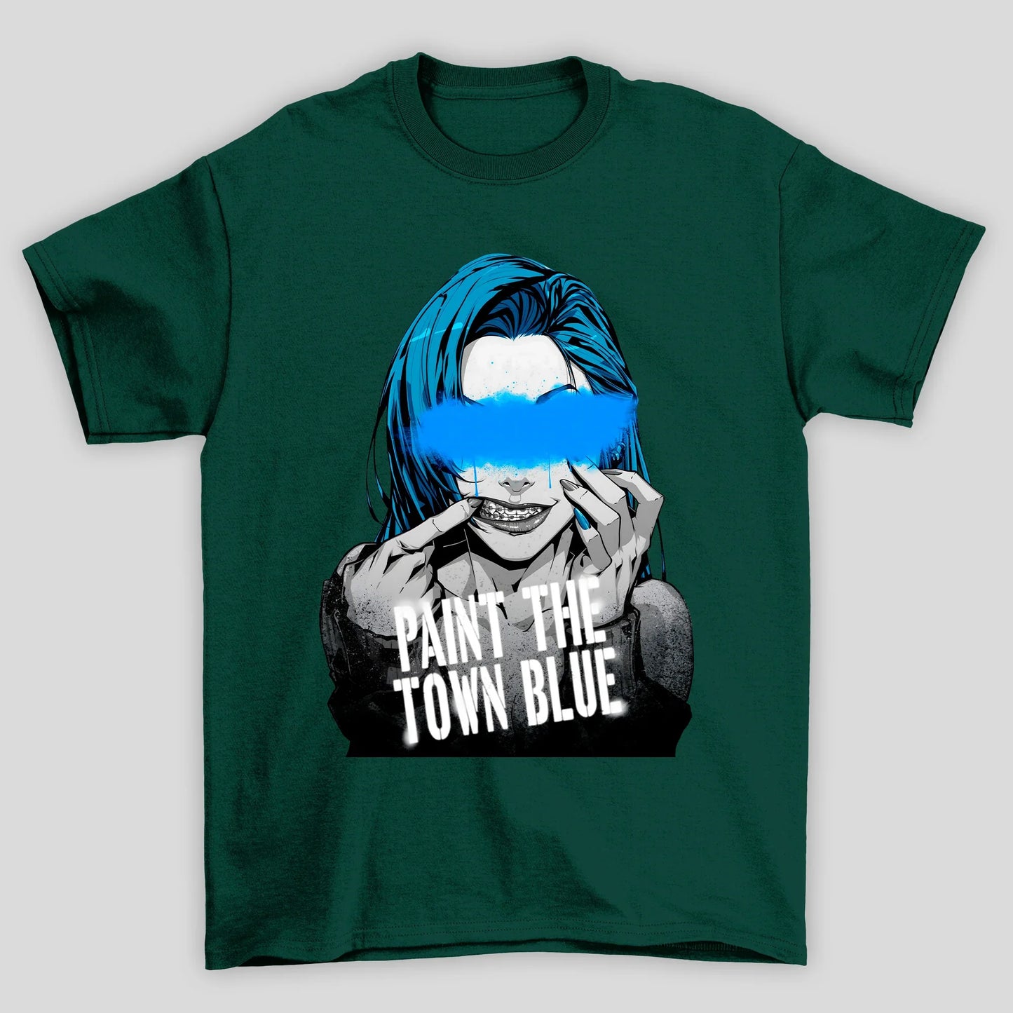 Camiseta Básica Unissex Arcane Jinx Tinta Rosto