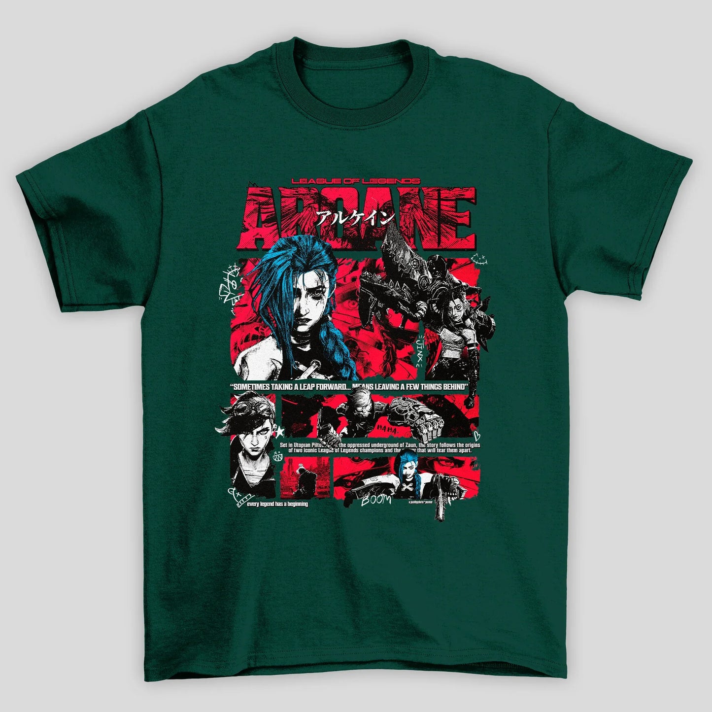 Camiseta Básica Unissex Arcane Jinx VI LOL