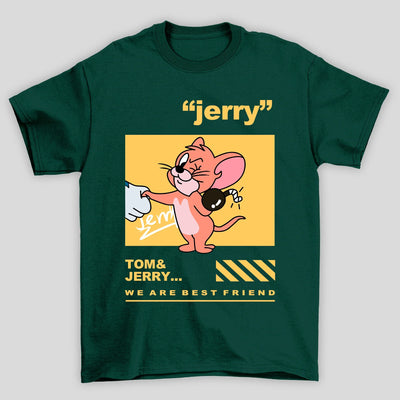 Camiseta Básica Unissex Jerry Tom e Jerry