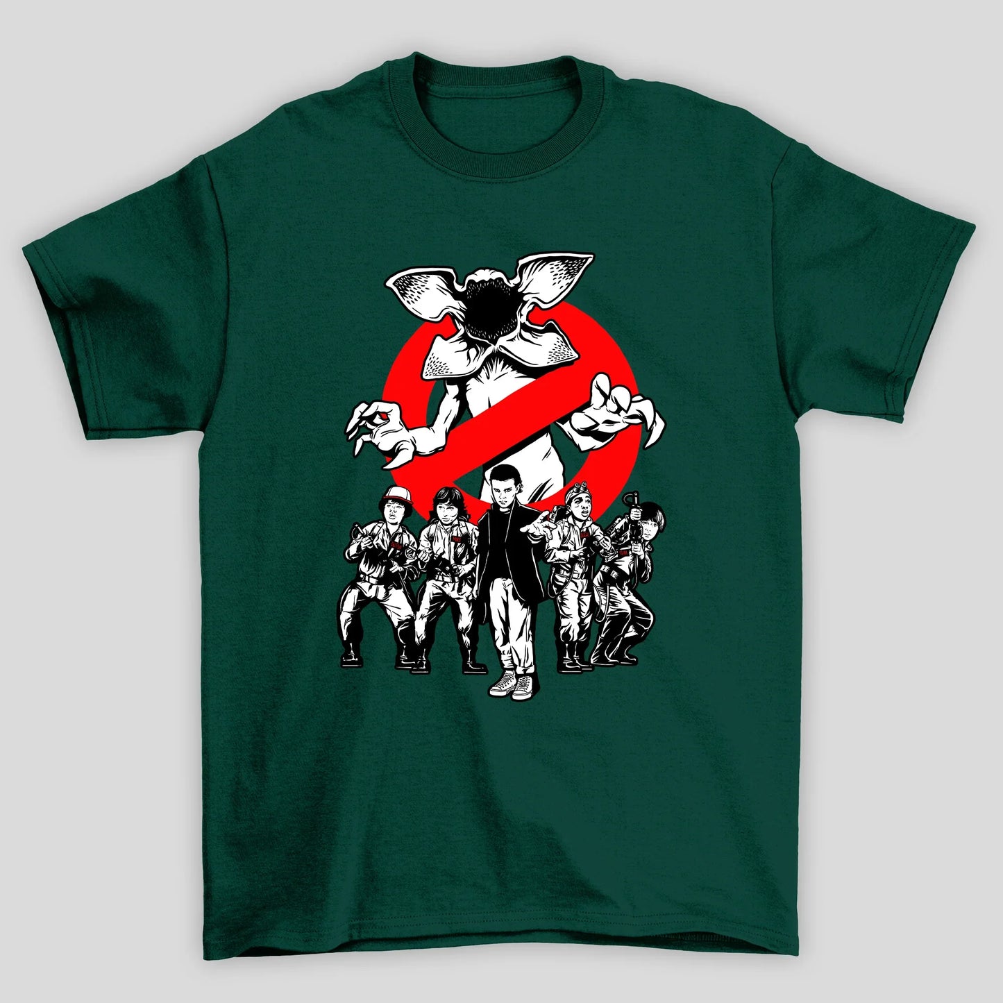 Camiseta Básica Unissex Caça Demogorgons Stranger Things