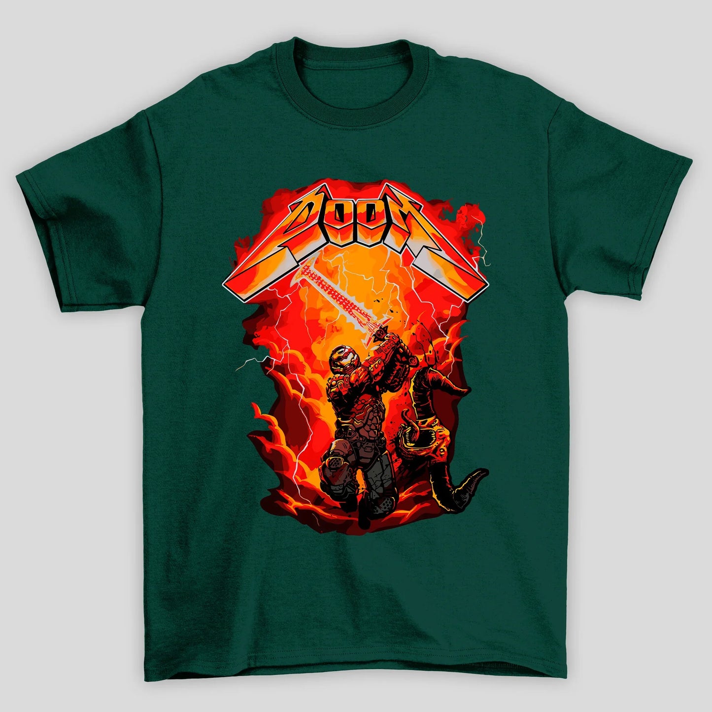 Camiseta Básica Unissex Doom Attack