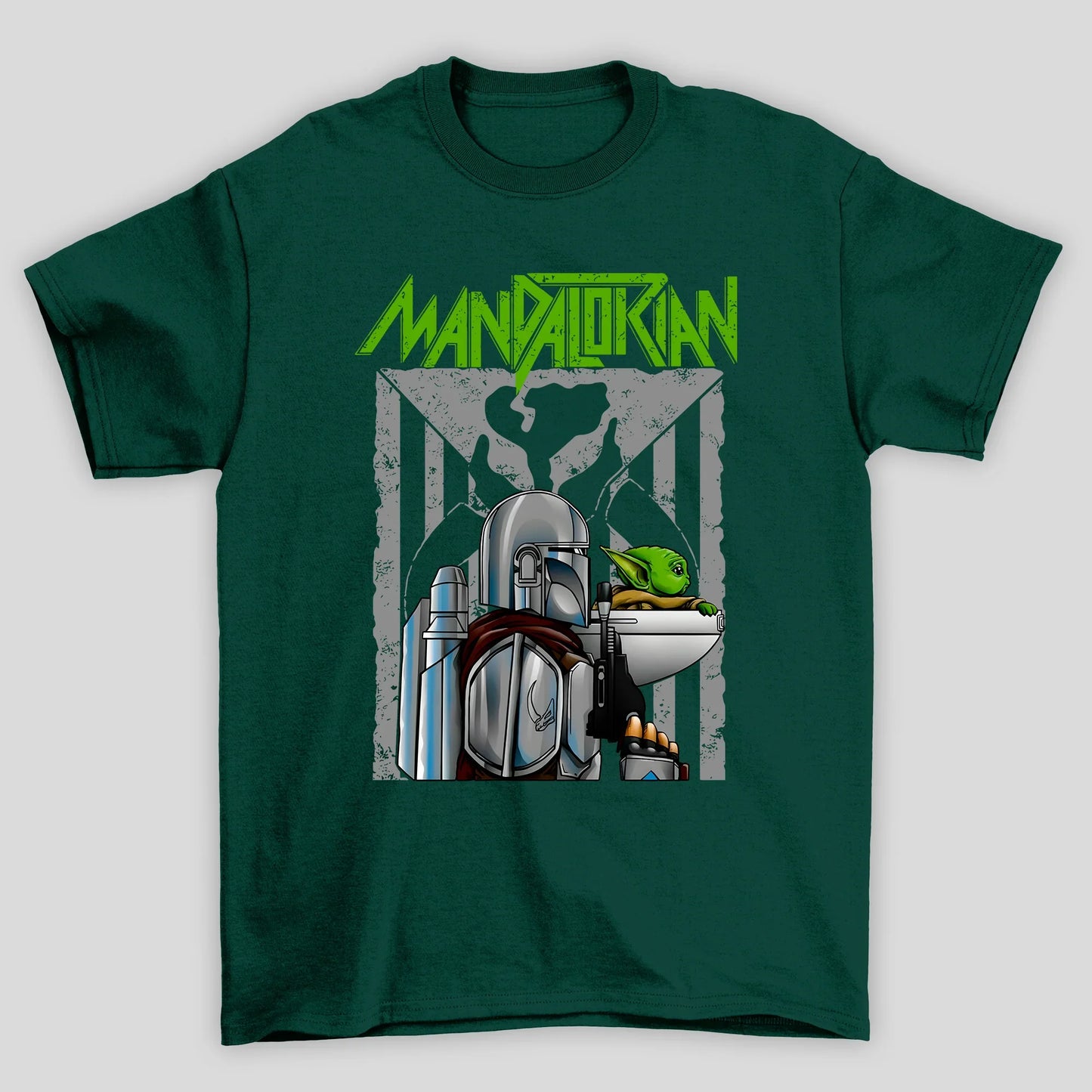 Camiseta Básica Unissex Perfil Baby Yoda Mandalorian