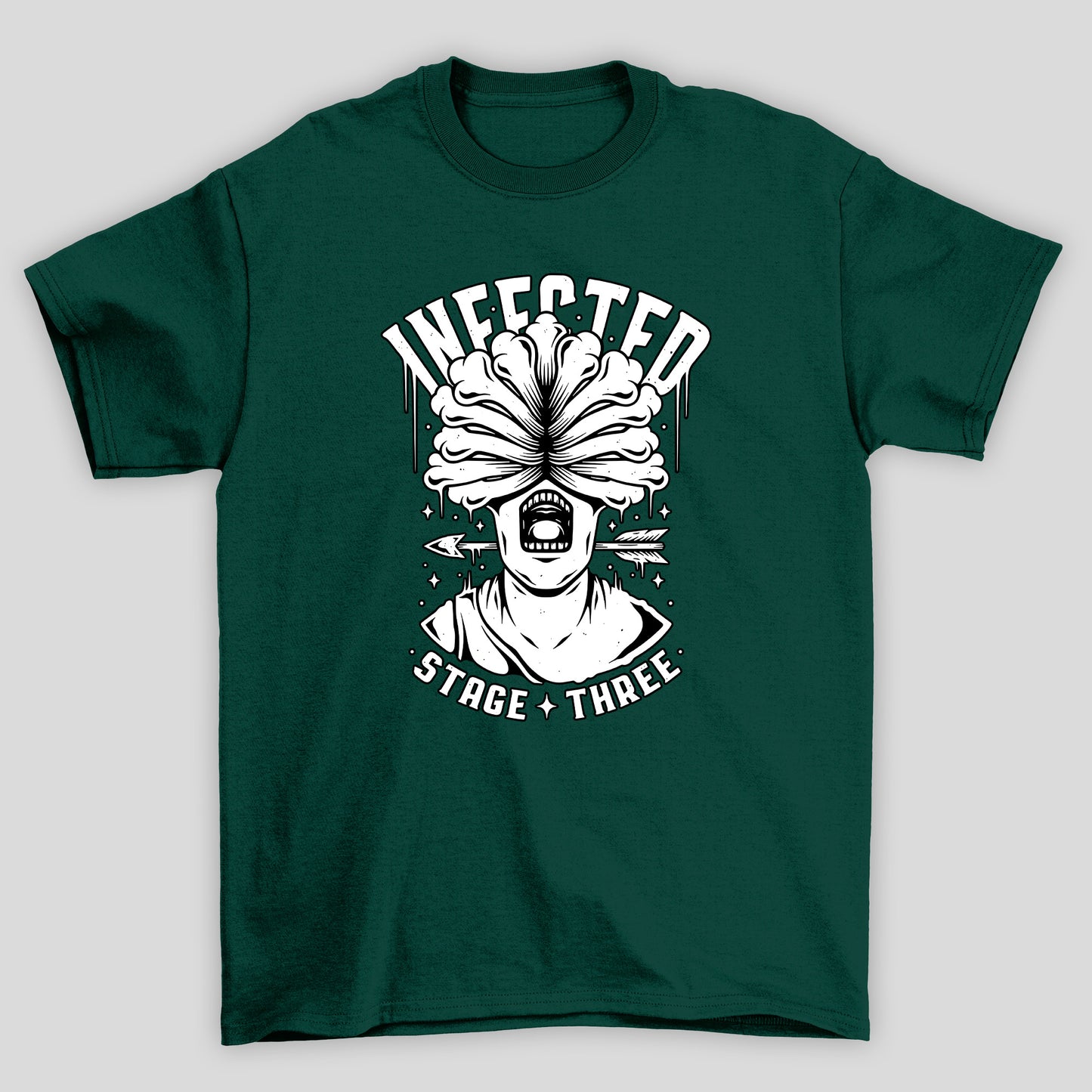 Camiseta Básica Unissex The Last Of Us Infect Stage Three