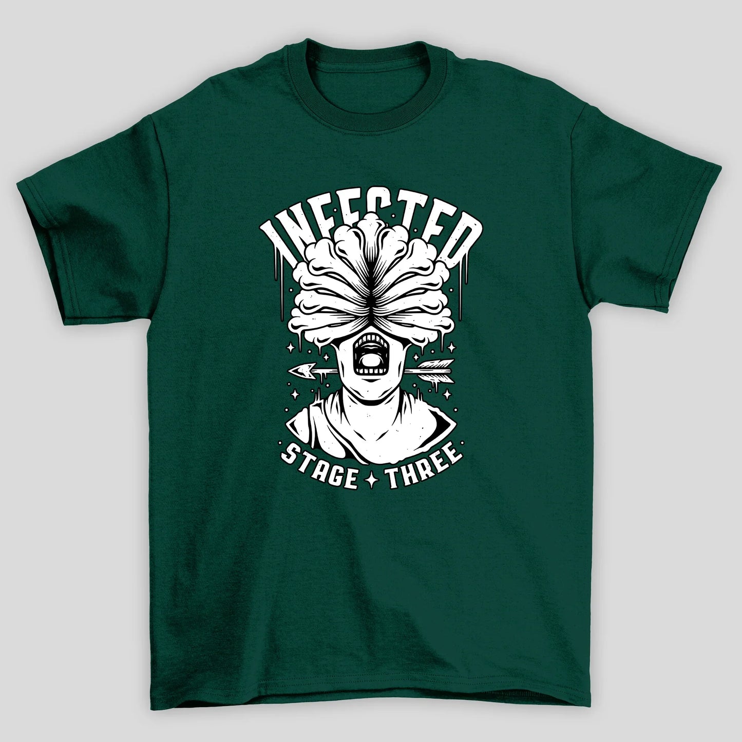 Camiseta Básica Unissex The Last Of Us Infect Stage Three