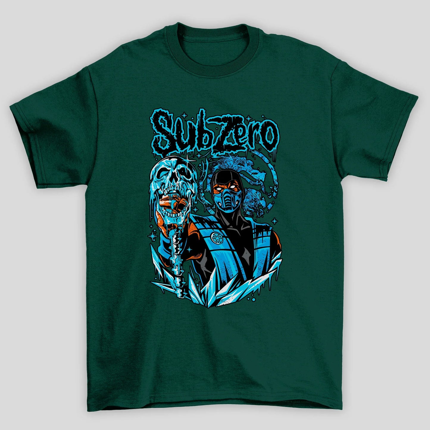 Camiseta Básica Unissex Mortal Kombat Ninja Subzero