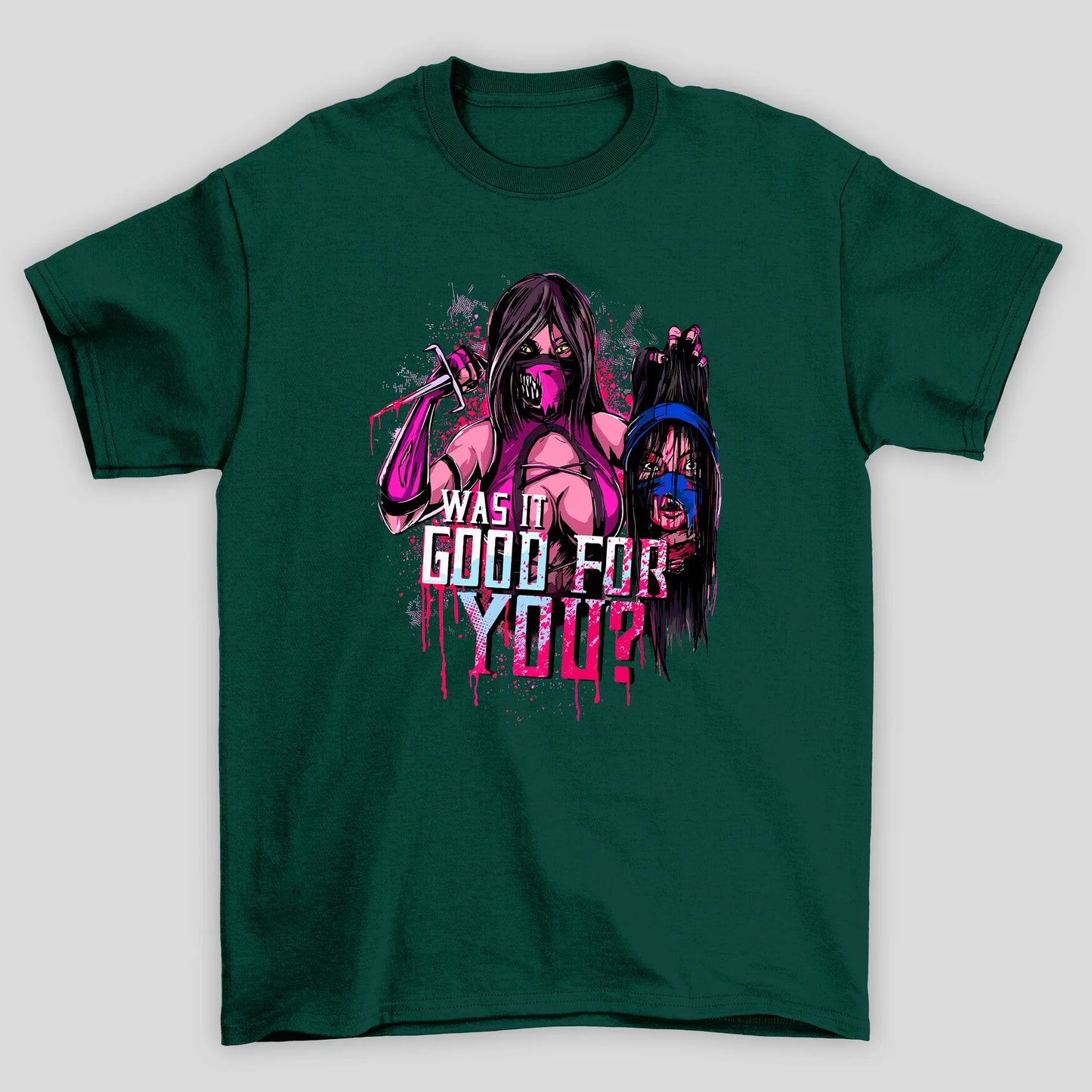 Camiseta Básica Unissex Mortal Kombat Milena Cabeça