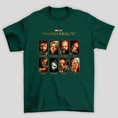 Camiseta Básica Unissex Thunderbolts Personagens