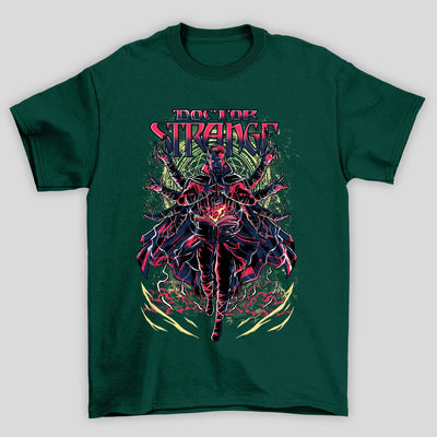 Camiseta Básica Unissex Doctor Strange Feitiço Livro Vermelho