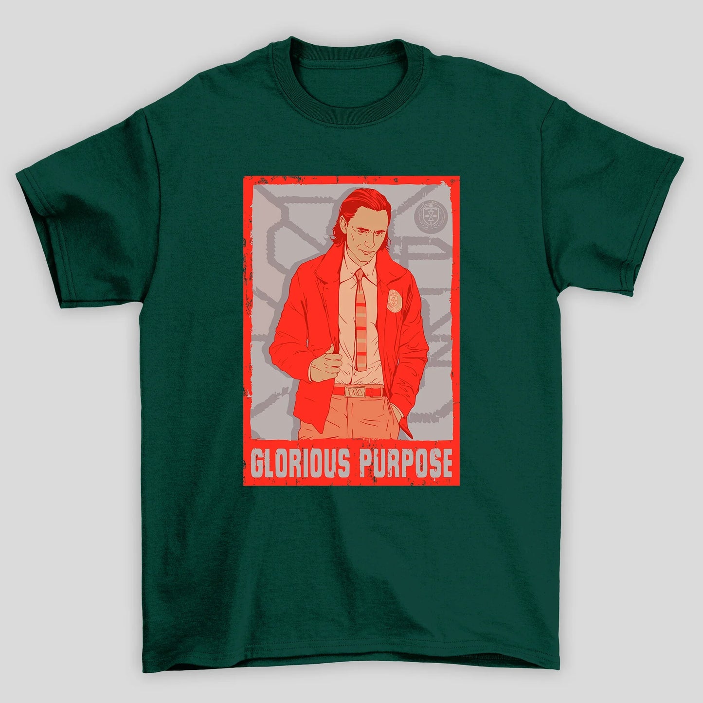 Camiseta Básica Unissex Poster Glorious Purpose Loki