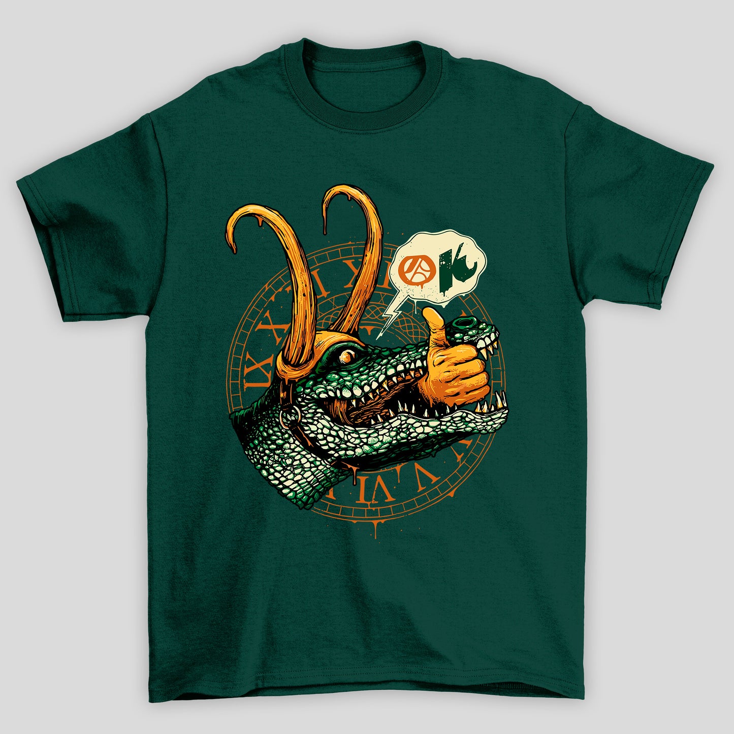 Camiseta Básica Unissex Ok Loki Crocodilo