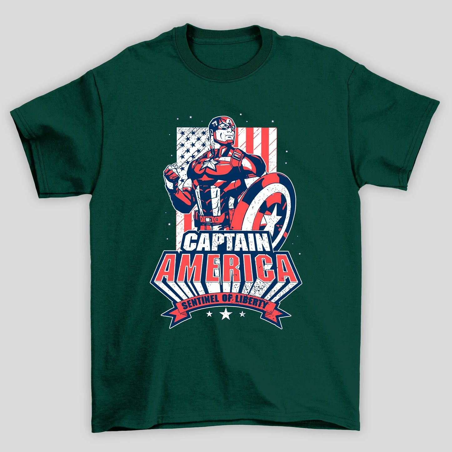 Camiseta Básica Unissex Sentinel Of Liberty Capitao America