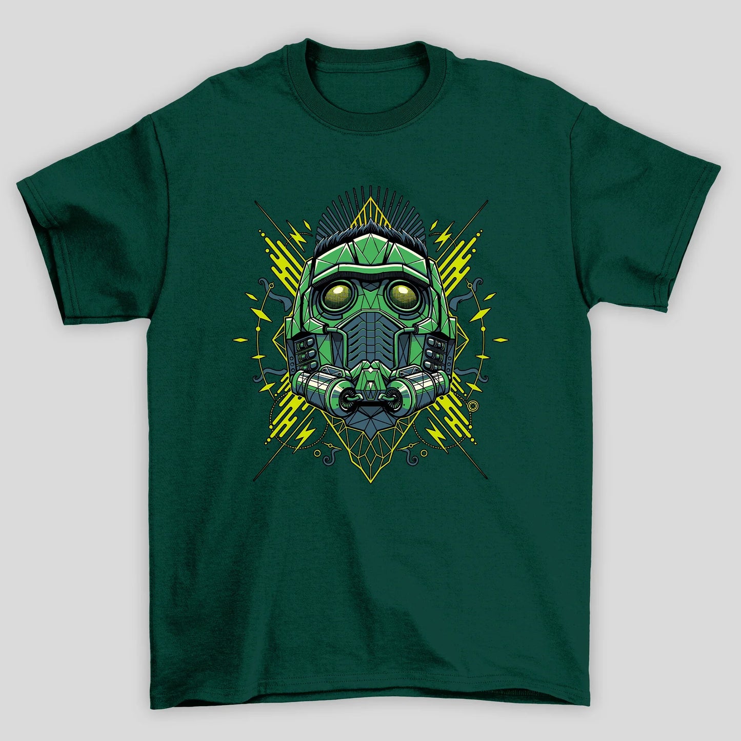 Camiseta Básica Unissex Capacete Sr Das Estrelas Guardioes Da Galaxia
