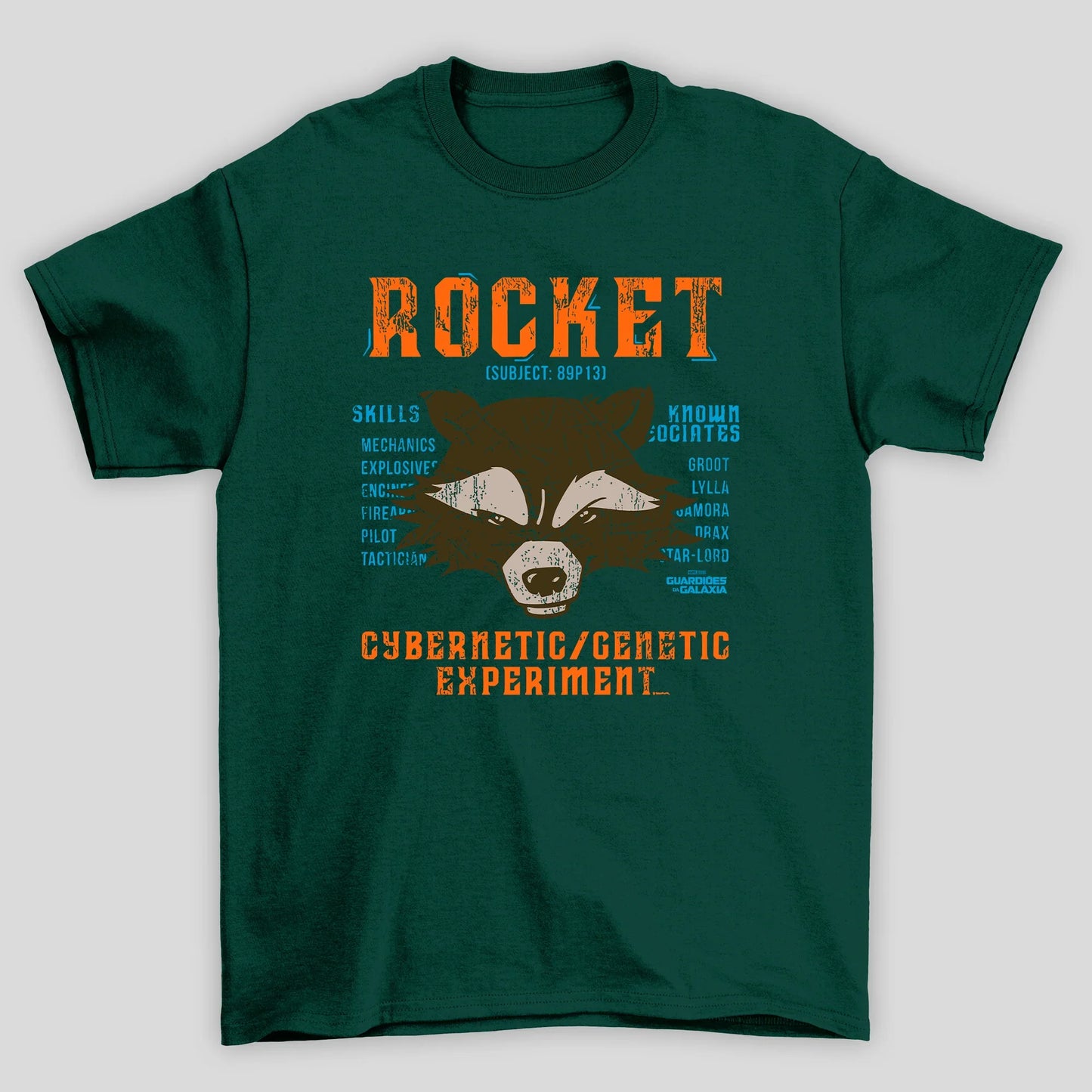 Camiseta Básica Unissex Rocket 89P13 Guardioes Da Galaxia