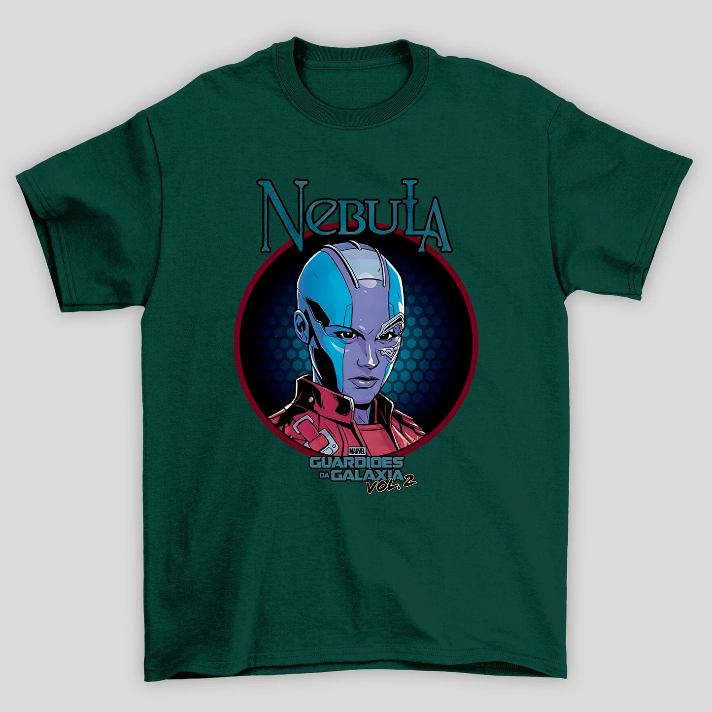 Camiseta Básica Unissex Nebula Rosto Guardioes Da Galaxia