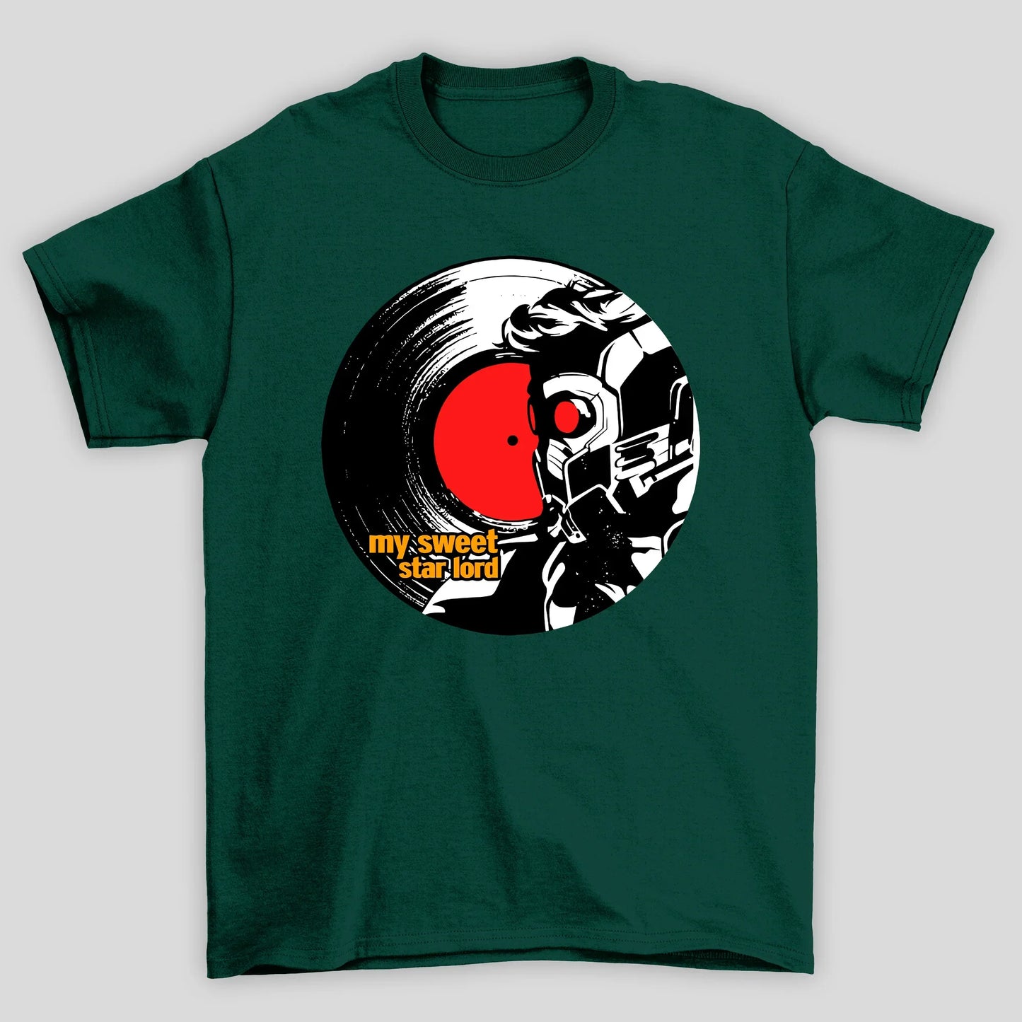 Camiseta Básica Unissex Vinil Star Lord Guardioes Da Galaxia