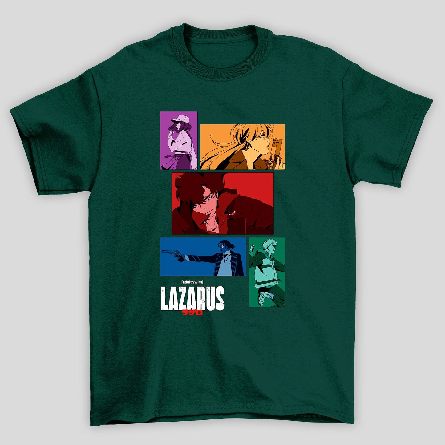 Camiseta Básica Unissex Personagens Quadrados Lazarus