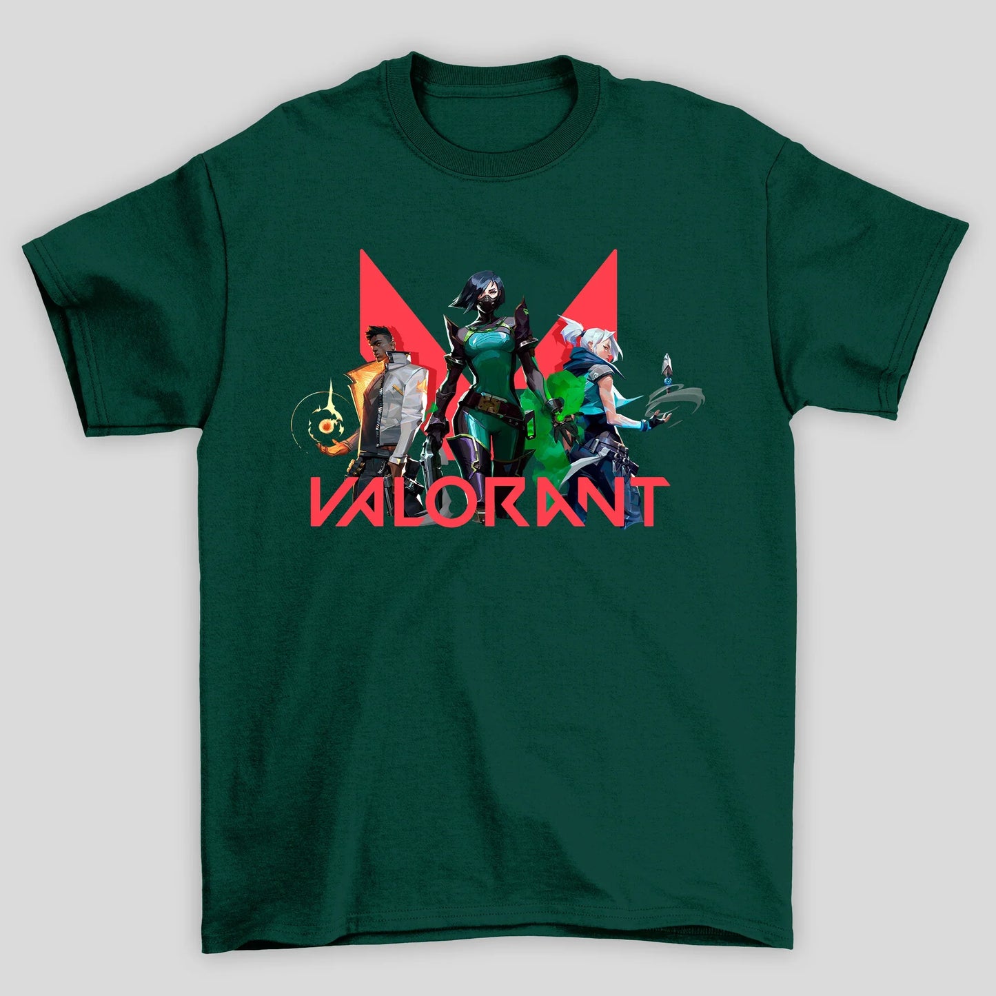 Camiseta Básica Unissex Logo Personagens Valorant