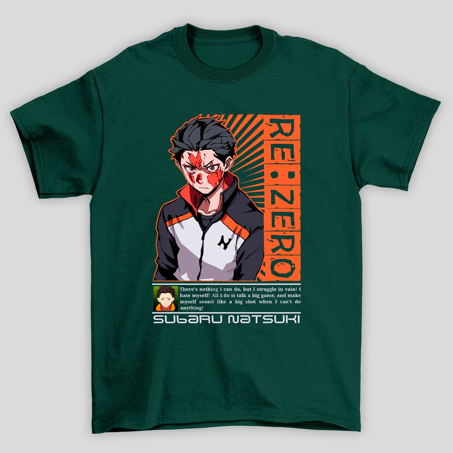 Camiseta Básica Unissex Subaru Re Zero
