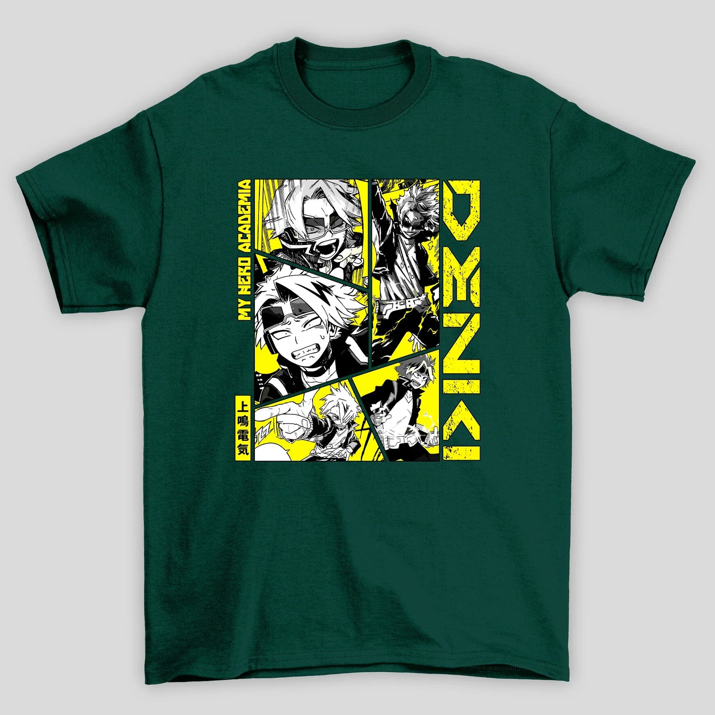 Camiseta Básica Unissex Denki Colagem Boku No Hero