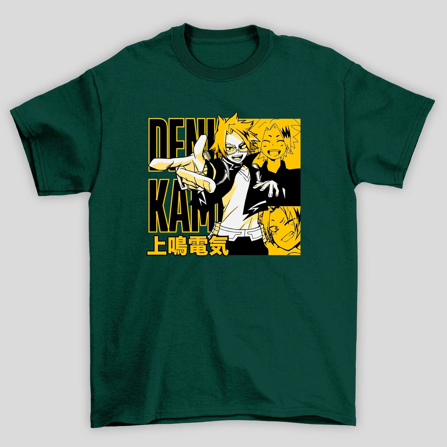 Camiseta Básica Unissex Denki Kanji Boku No Hero