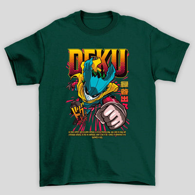 Camiseta Básica Unissex Devil Deku Soco Boku No Hero