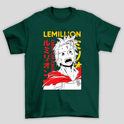 Camiseta Básica Unissex Lemillion Rosto Boku No Hero