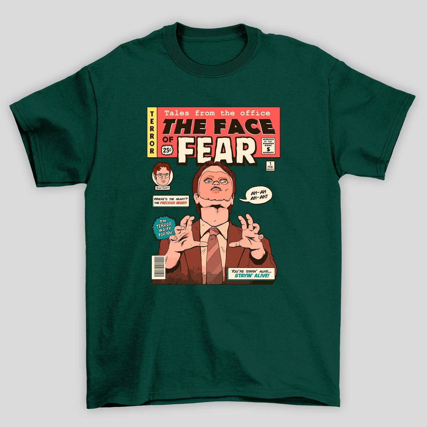 Camiseta Básica Unissex The Office The Face Fear HQ