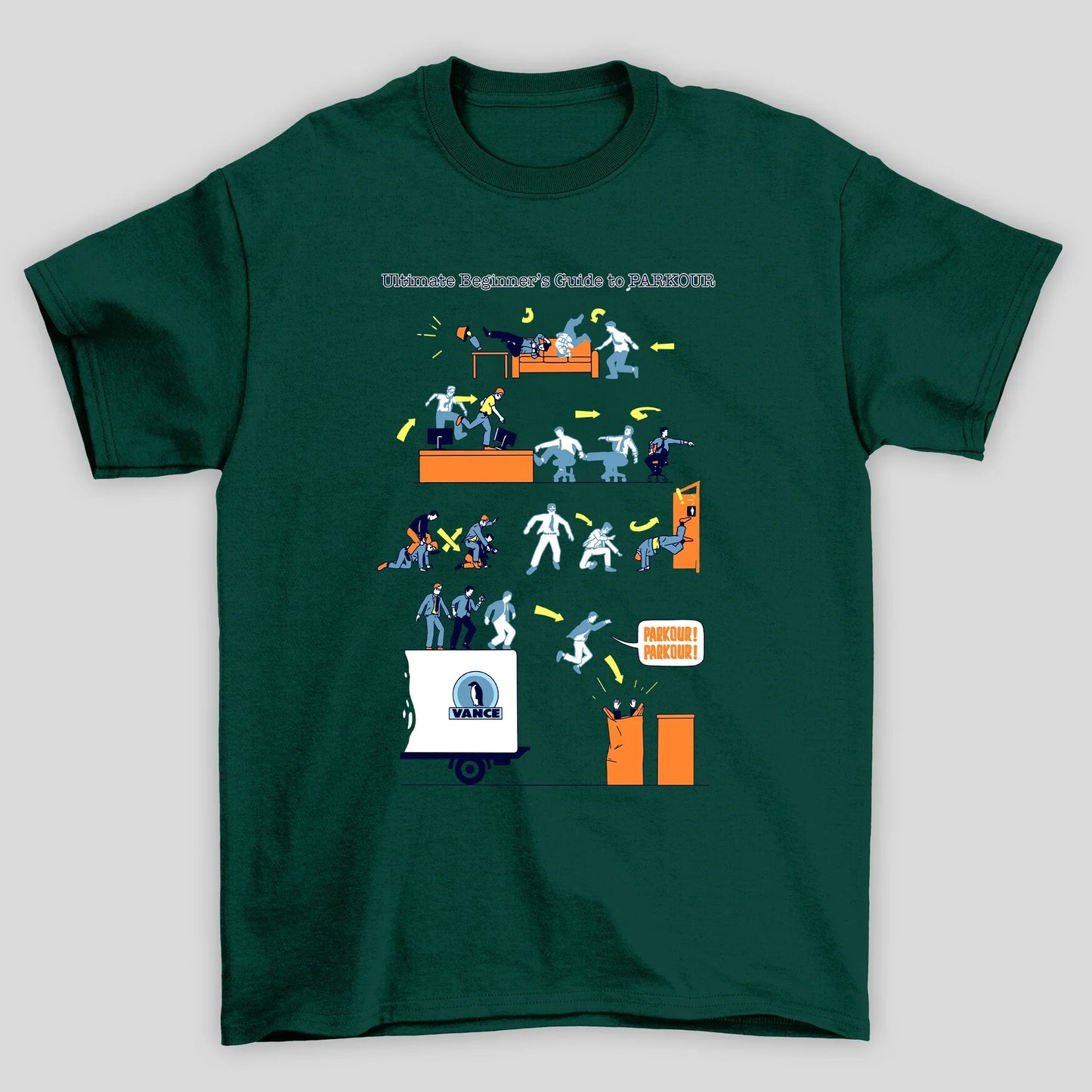 Camiseta Básica Unissex The Office Ultimate Beginner's Guide To Parkour