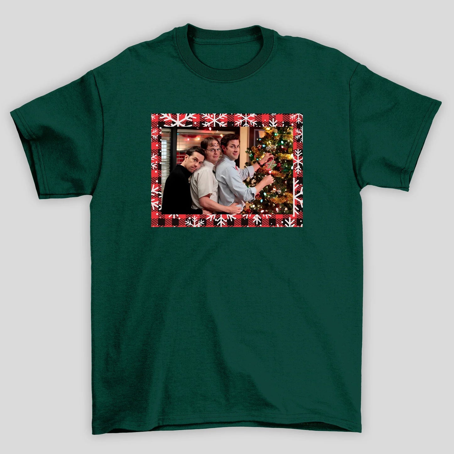 Camiseta Básica Unissex The Office Cartão de Natal
