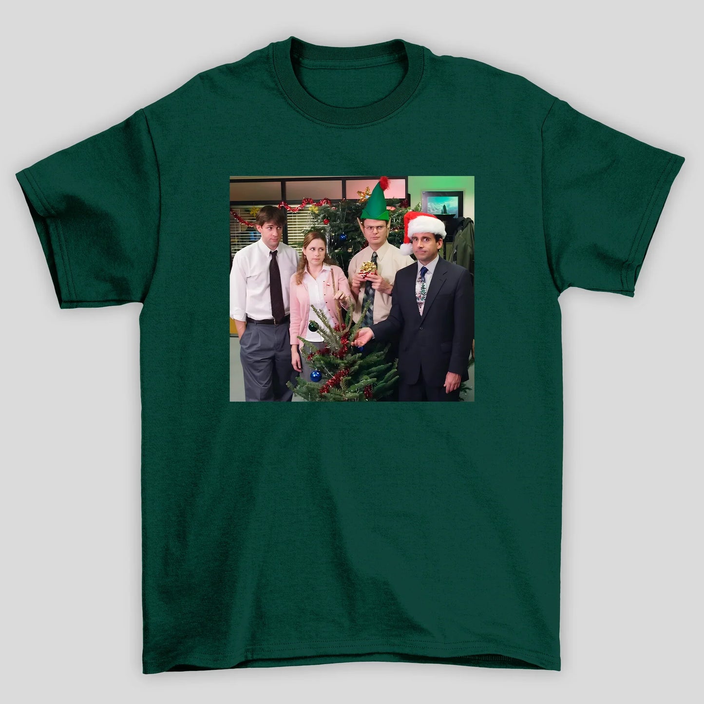Camiseta Básica Unissex The Office Meme Natal