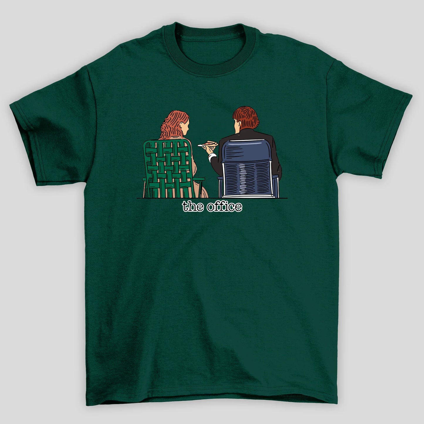 Camiseta Básica Unissex The Office Jim e Pam