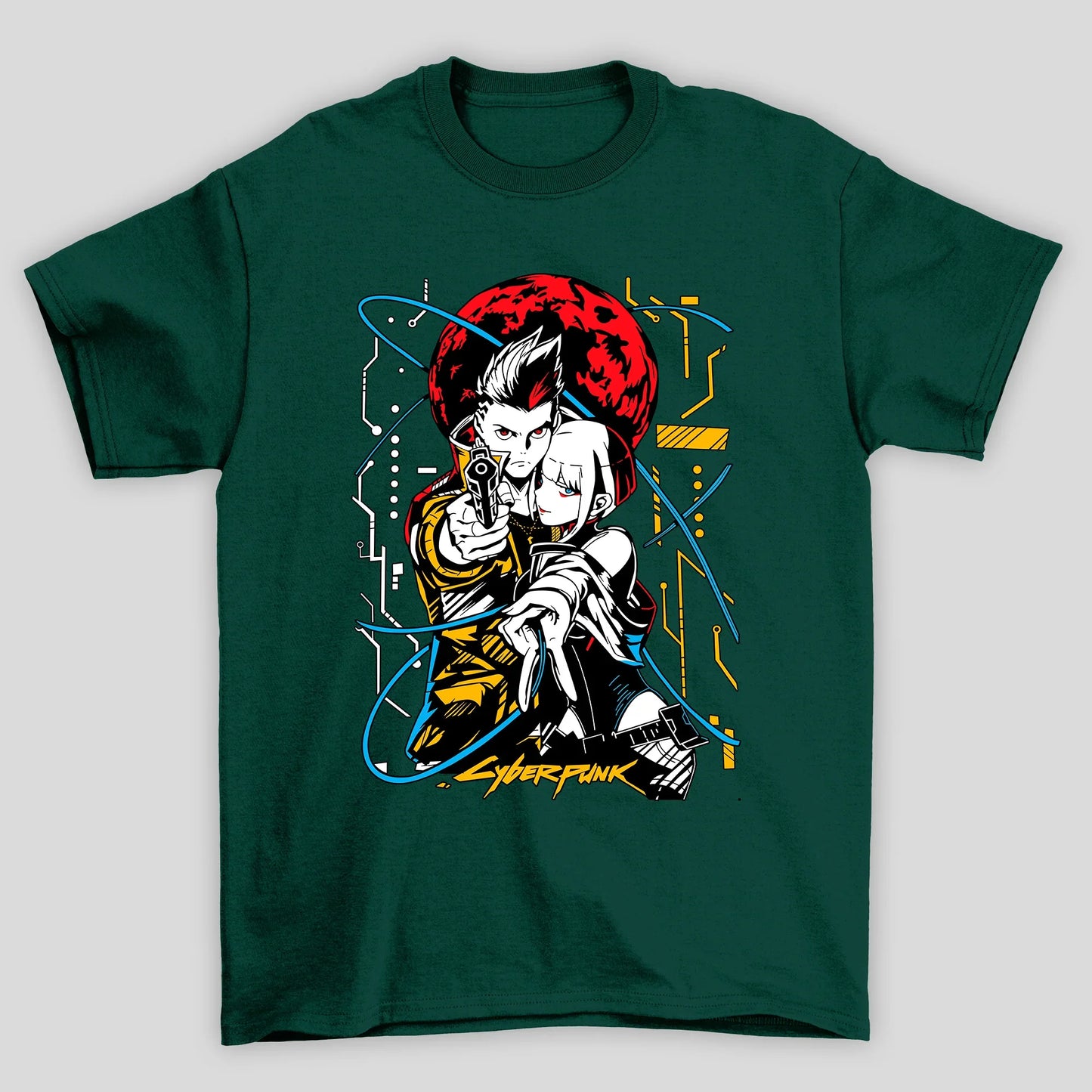 Camiseta Básica Unissex David E Luck Cyberpunk Edgedruuners